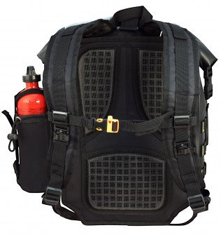 Picture of SE-4030 Hurricane Backpack on white background - back side showing chest strap